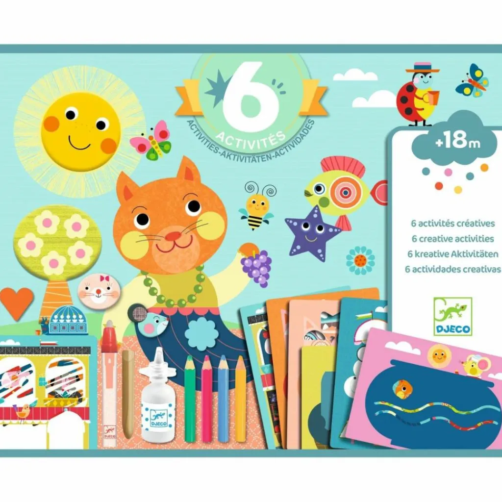 Outlet Coffret multi-activités Le chat et ses amis Dessin Et Peinture