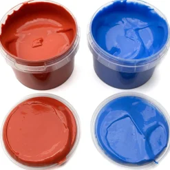 Sale Coffret Nori 2 pots bleu + rouge peinture aux doigts naturelle et vegan Dessin Et Peinture