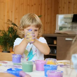 New Coffret Nori 2 pots noir + blanc peinture aux doigts naturelle et vegan Dessin Et Peinture