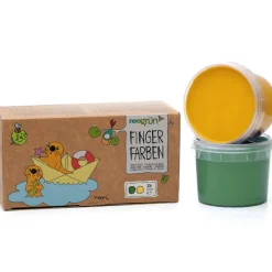 Online Coffret Nori 2 pots vert + jaune peinture aux doigts naturelle et vegan Dessin Et Peinture