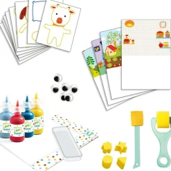 Coffret peinture à l'éponge Les aventures de doudou Dessin Et Peinture