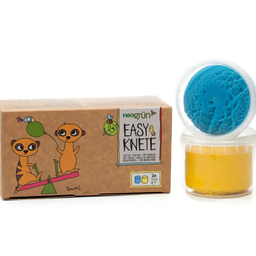 Best Coffret Suri 2 pots bleu + jaune pâte à modeler naturelle et vegan Pâte À Modeler Et Accessoires