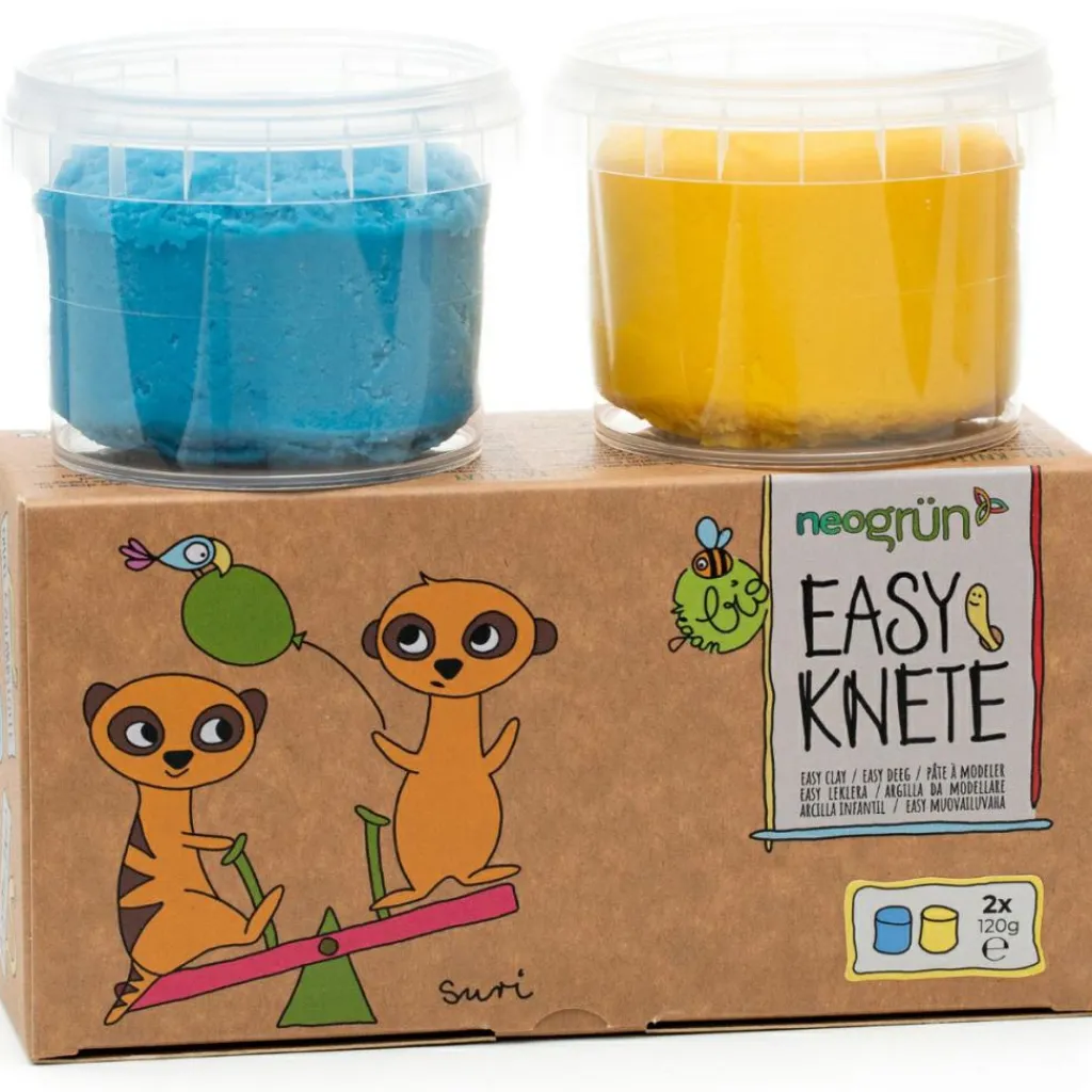 Best Coffret Suri 2 pots bleu + jaune pâte à modeler naturelle et vegan Pâte À Modeler Et Accessoires