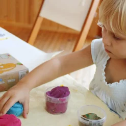 Sale Coffret Suri 2 pots orange + violet pâte à modeler naturelle et vegan Pâte À Modeler Et Accessoires