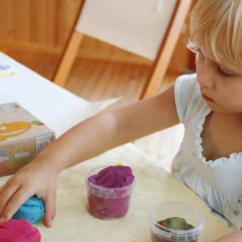 Sale Coffret Suri 2 pots orange + violet pâte à modeler naturelle et vegan Pâte À Modeler Et Accessoires