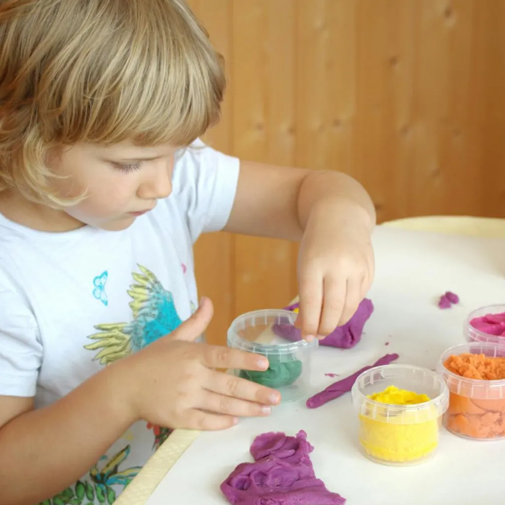 Sale Coffret Suri 2 pots orange + violet pâte à modeler naturelle et vegan Pâte À Modeler Et Accessoires