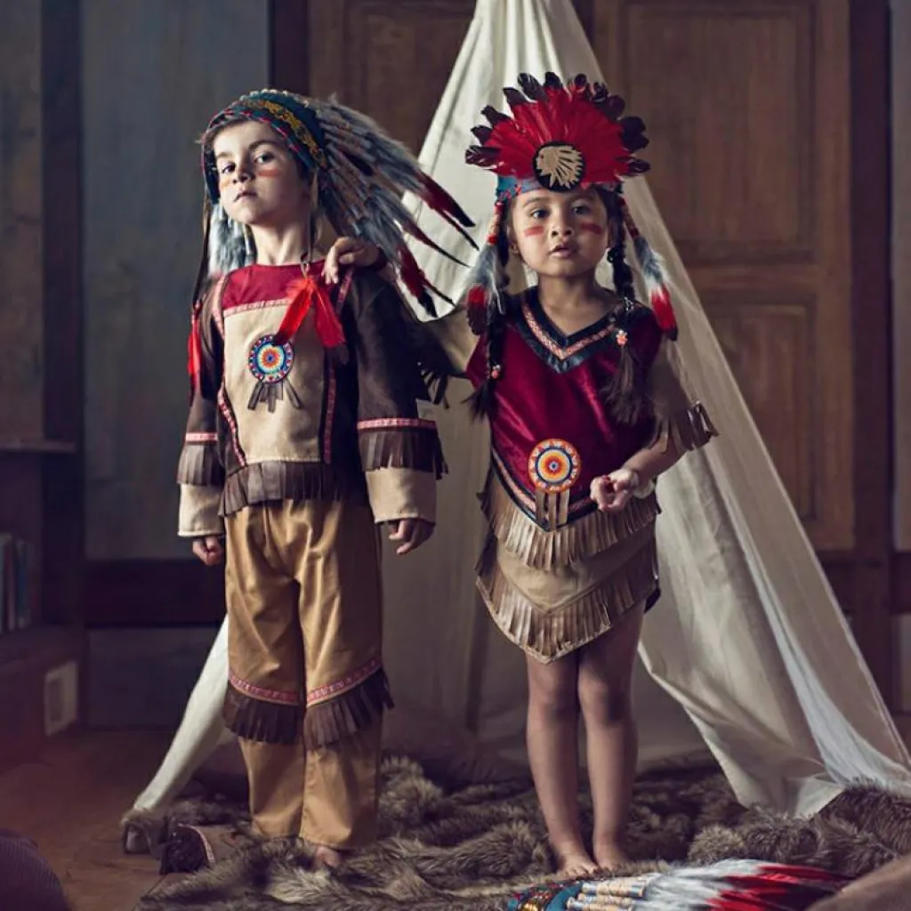 Discount Coiffe indienne Anoki rouge Accessoires De Déguisement