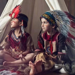 Discount Coiffe indienne Anoki rouge Accessoires De Déguisement