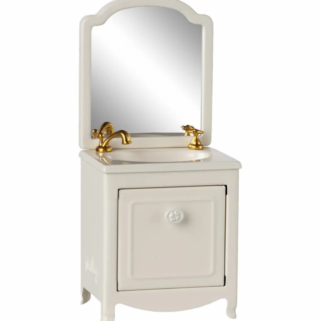 Clearance Coiffeuse avec évier Souris Blanc cassé Accessoires Pour Univers De Jeu