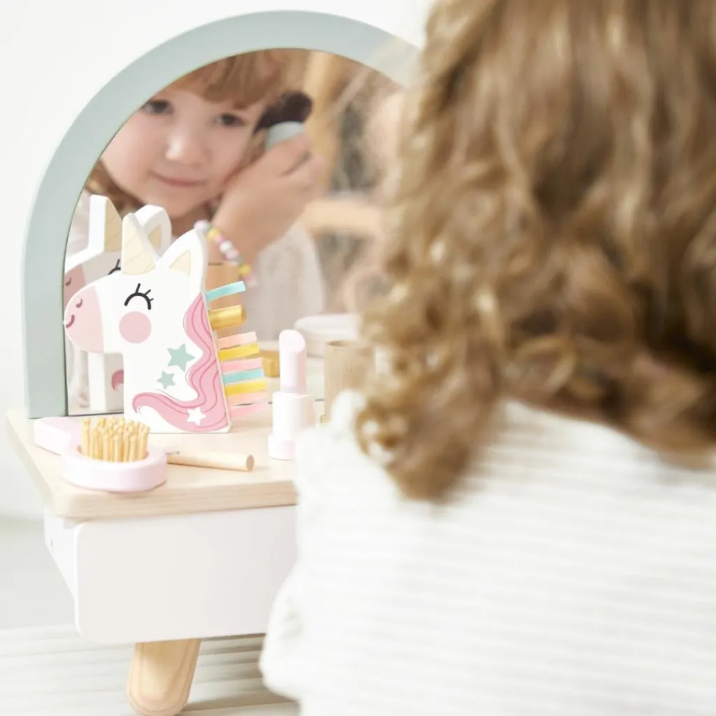 Coiffeuse de table Licorne et accessoires Coin Beauté / Barbier