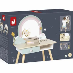 Best Coiffeuse en bois Licorne et accessoires Coin Beauté / Barbier