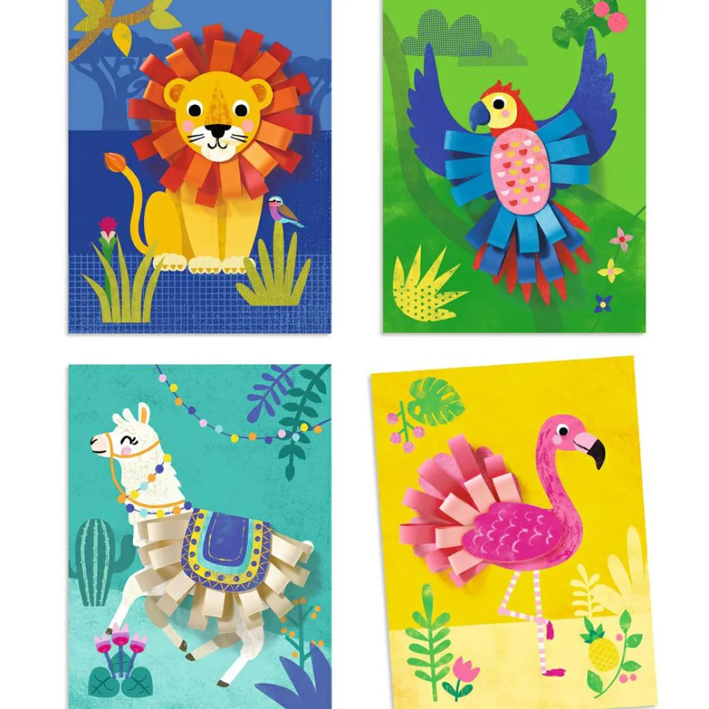 Outlet Collages pour les petits avec des bouclettes Activités Manuelles