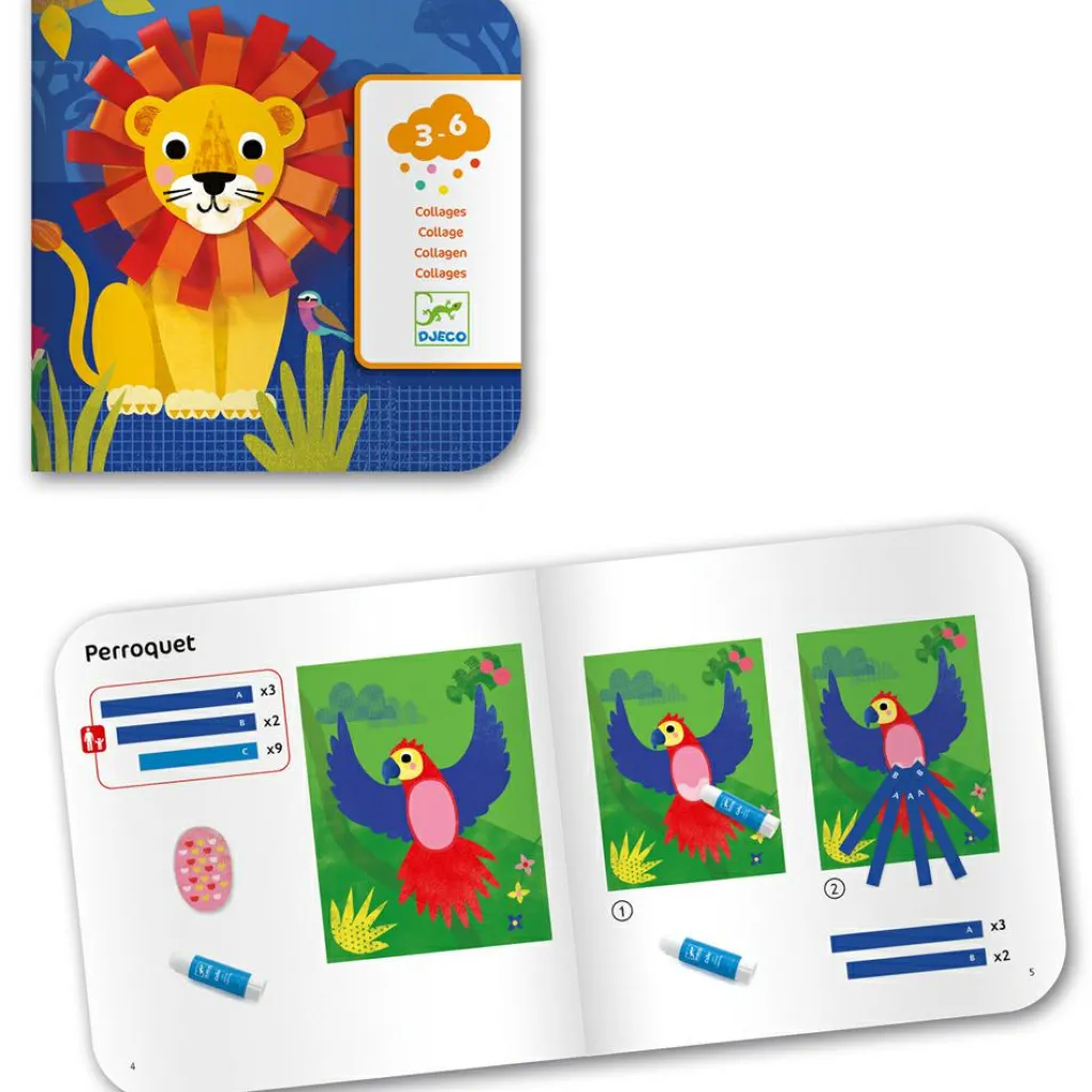 Outlet Collages pour les petits avec des bouclettes Activités Manuelles