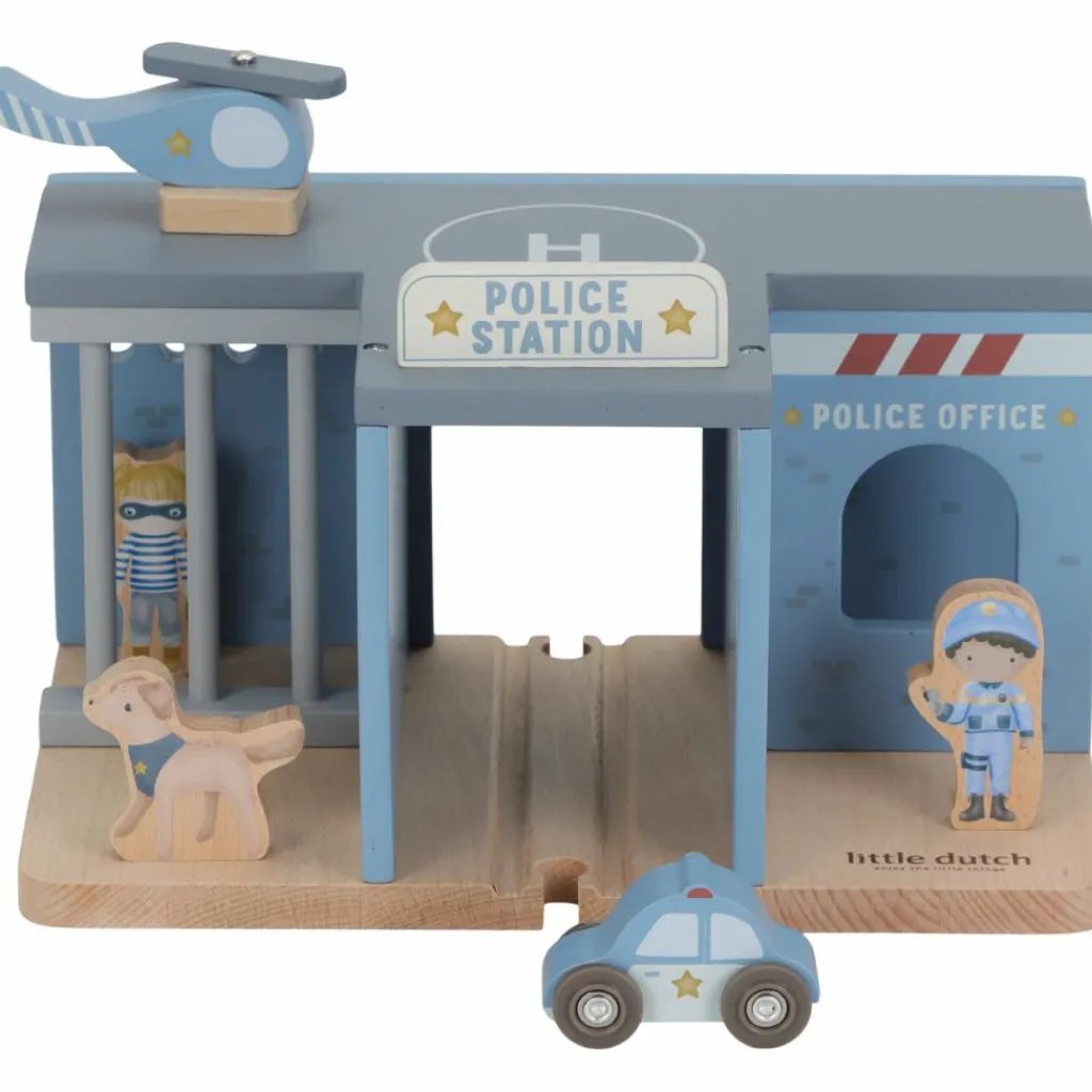 Hot Commissariat de police en bois Petites Voitures, Véhicules Et Circuits
