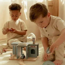 Hot Commissariat de police en bois Petites Voitures, Véhicules Et Circuits