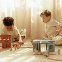 Hot Commissariat de police en bois Petites Voitures, Véhicules Et Circuits