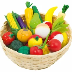 Clearance Corbeille de fruits et légumes (21 pièces) Dînette Et Aliments Factices
