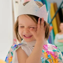 Best Couronne à paillettes Blanche Accessoires De Déguisement