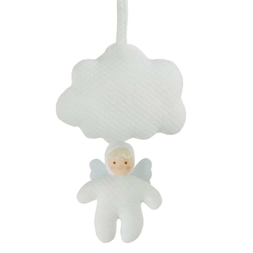 Online Coussin musical nuage ange blanc (21 cm) Peluche Musicale