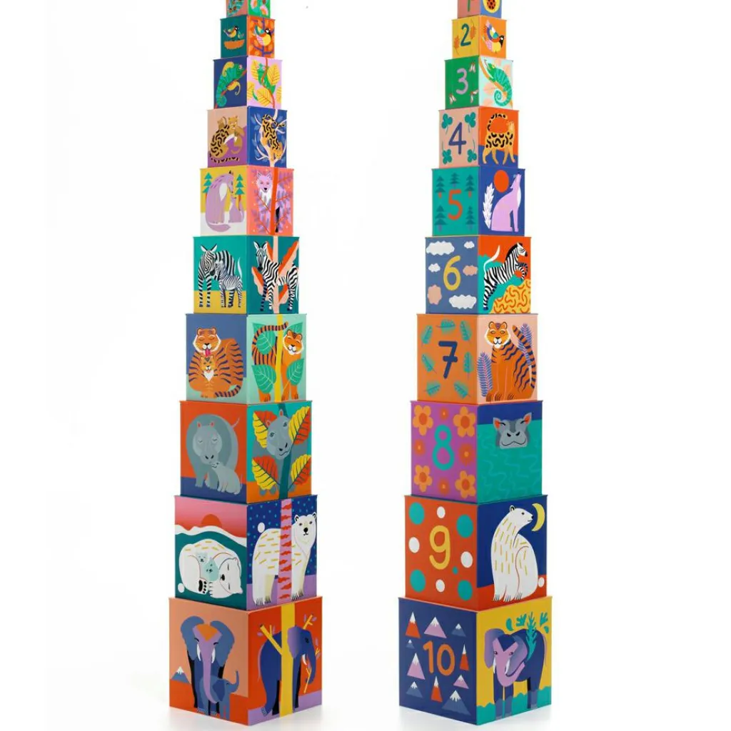 Outlet Cube à empiler Animaux sauvages Jouet À Empiler