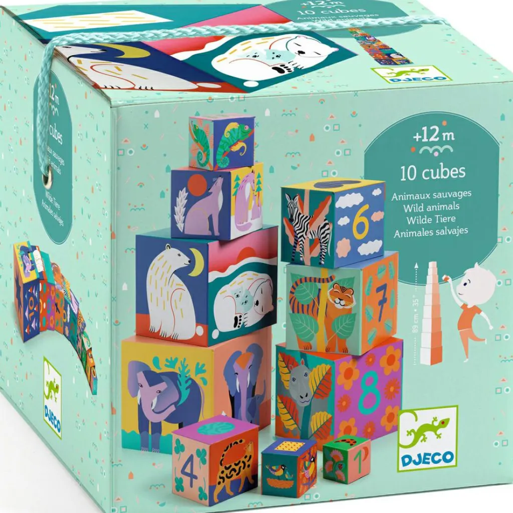 Outlet Cube à empiler Animaux sauvages Jouet À Empiler