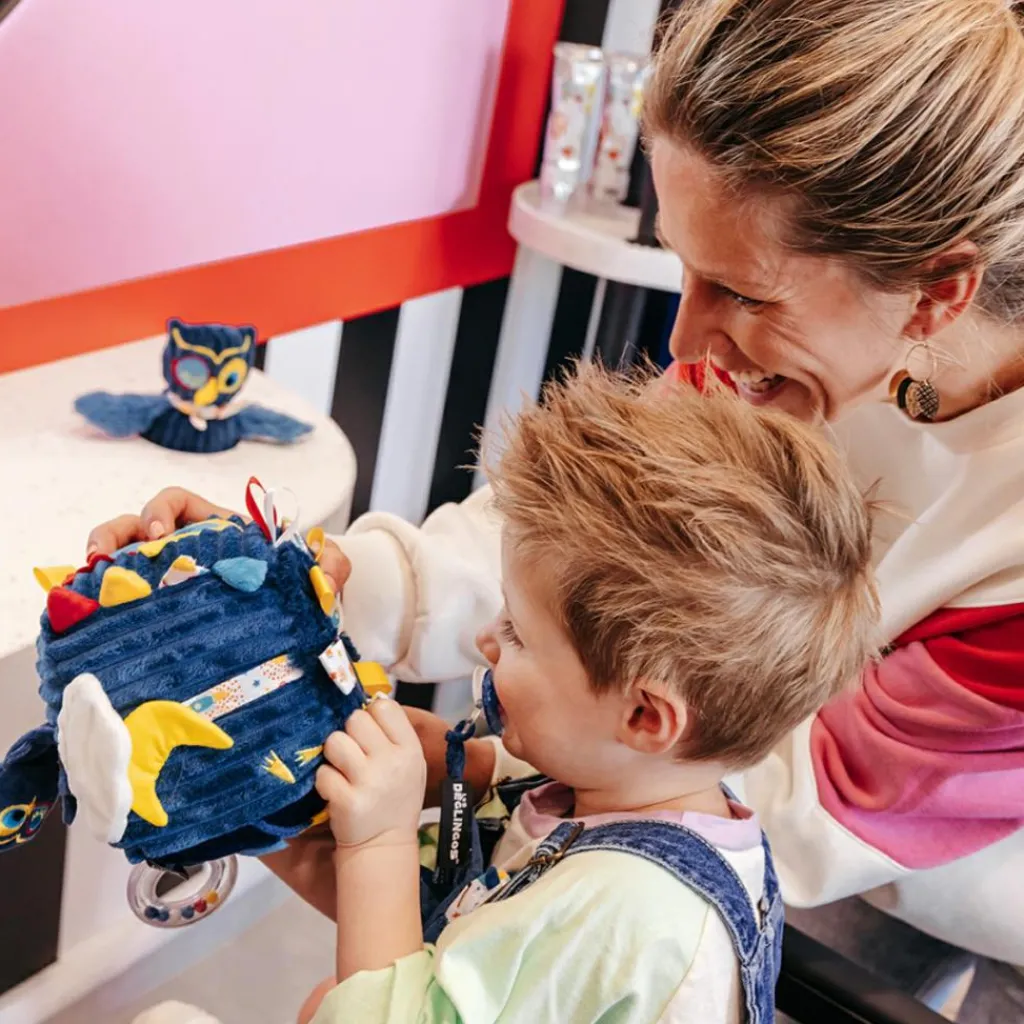 Hot Cube d'activités Astros le Hibou Balle / Cube D'Activités