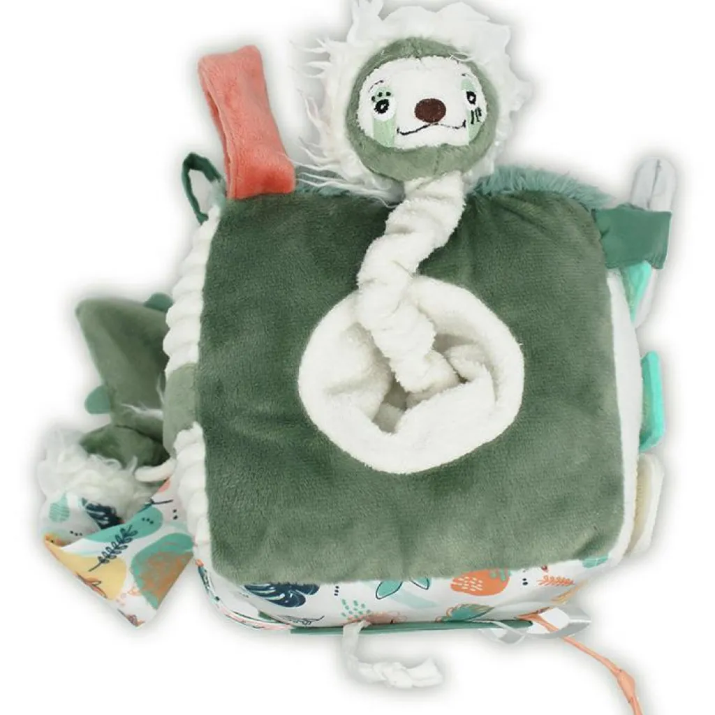 New Cube d'activités Chillos le Paresseux (12 cm) Balle / Cube D'Activités