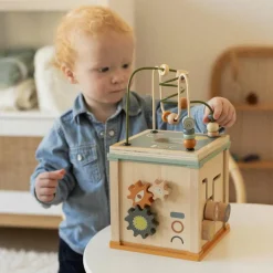 New Cube d'activités en bois Balle / Cube D'Activités