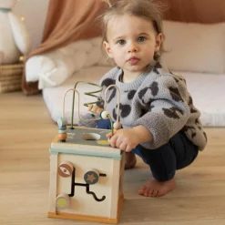 New Cube d'activités en bois Balle / Cube D'Activités