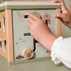 Best Cube d'activités en bois Little Farm Balle / Cube D'Activités