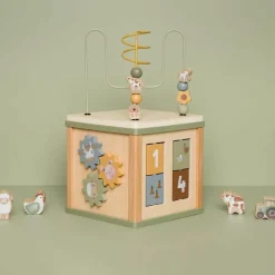 Best Cube d'activités en bois Little Farm Balle / Cube D'Activités