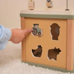 Best Cube d'activités en bois Little Farm Balle / Cube D'Activités