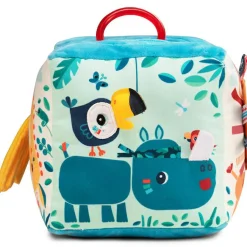 Hot Cube d'activités sonore en tissu Jungle (13 cm) Balle / Cube D'Activités