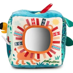 Hot Cube d'activités sonore en tissu Jungle (13 cm) Balle / Cube D'Activités