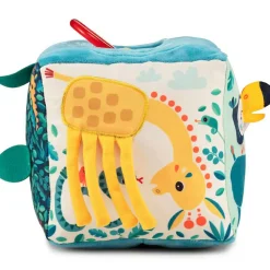 Hot Cube d'activités sonore en tissu Jungle (13 cm) Balle / Cube D'Activités