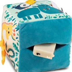 Hot Cube d'activités sonore en tissu Jungle (13 cm) Balle / Cube D'Activités