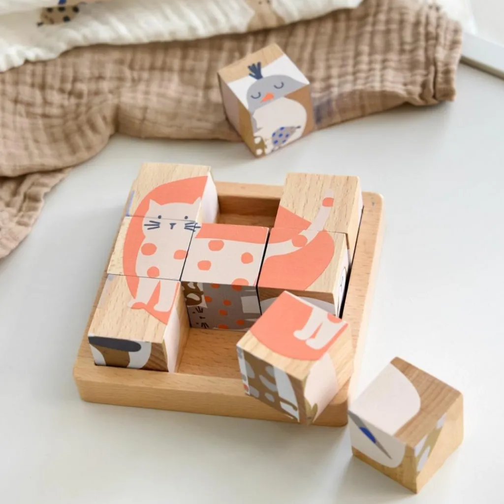 New Cube Puzzle en bois Little Mateys Puzzle