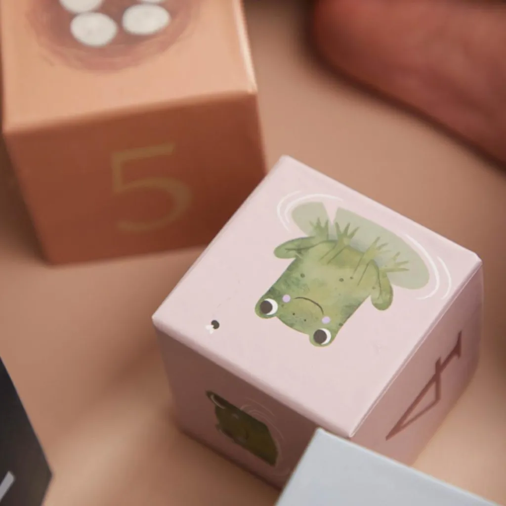 New Cubes à empiler Animaux nordiques Jouet À Empiler