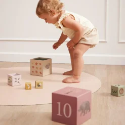 New Cubes à empiler Animaux nordiques Jouet À Empiler