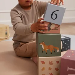 New Cubes à empiler Animaux nordiques Jouet À Empiler