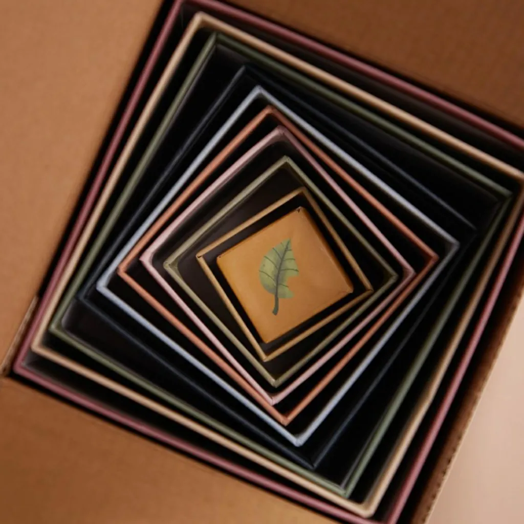 New Cubes à empiler Animaux nordiques Jouet À Empiler