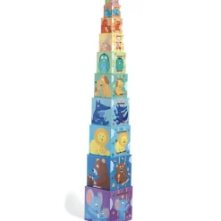 Hot Cubes à empiler Arc en ciel (10 cubes) Jouet À Empiler