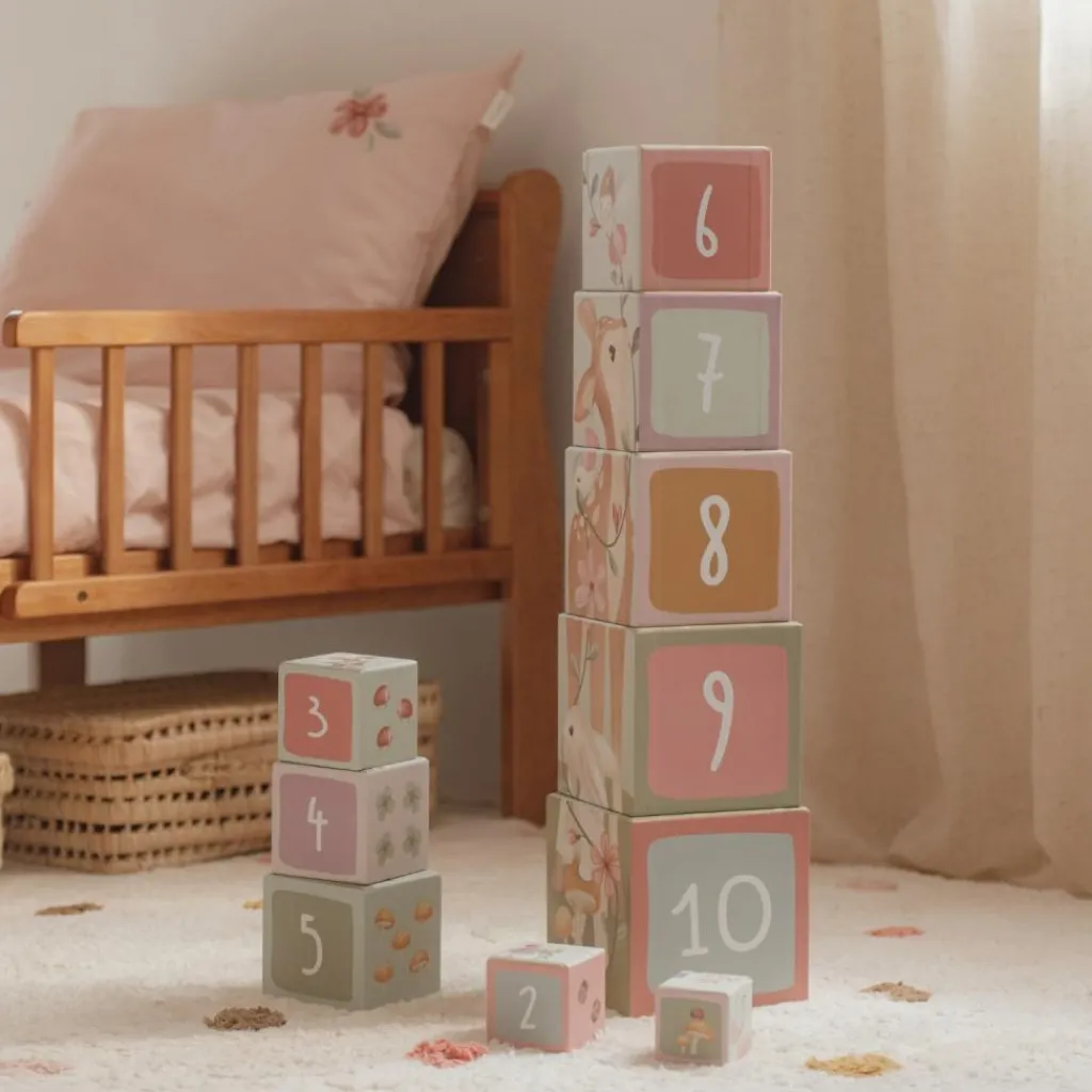 Outlet Cubes à empiler en carton FSC Fairy Garden Jouet À Empiler