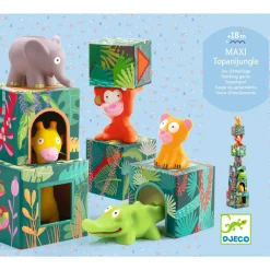 Clearance Cubes à empiler Maxi Topani jungle Jouet À Empiler