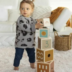 Outlet Cubes empilables en bois Jouet À Empiler