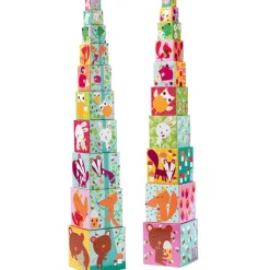 Outlet Cubes empilables Forêt (10 cubes) Jouet À Empiler