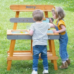 Cuisine d'extérieur en bois Muddy Lab Enfant Cuisine Enfant