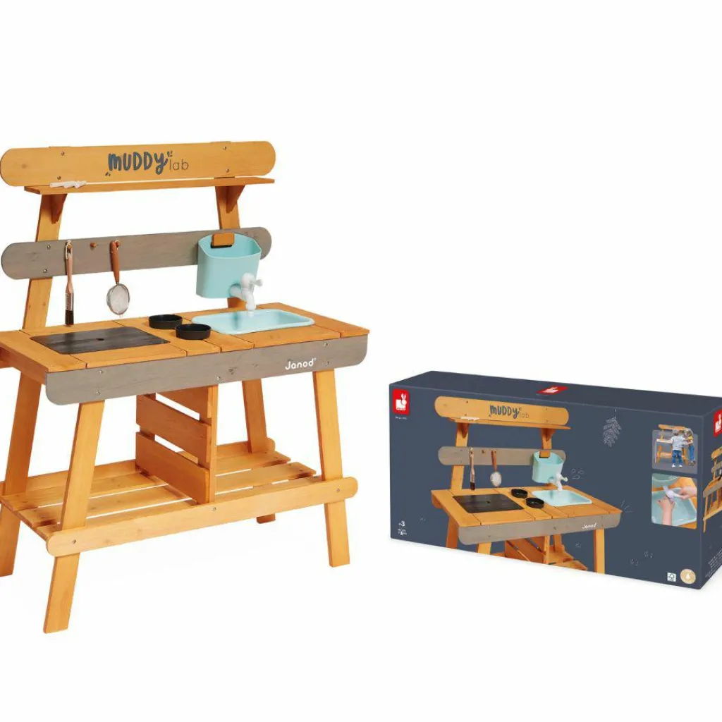 Cuisine d'extérieur en bois Muddy Lab Enfant Cuisine Enfant