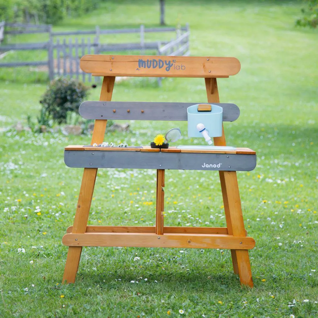 Cuisine d'extérieur en bois Muddy Lab Enfant Cuisine Enfant