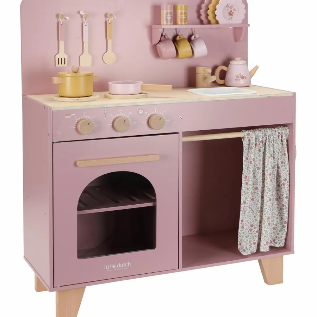 Hot Cuisine en bois Rose Enfant Cuisine Enfant